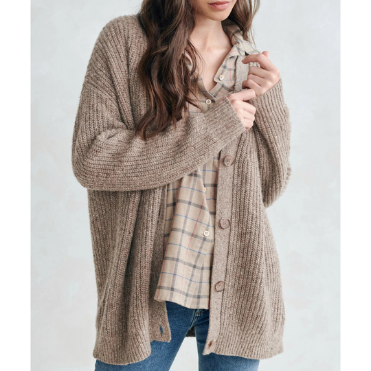 Long Cardigan with V-neck for Women