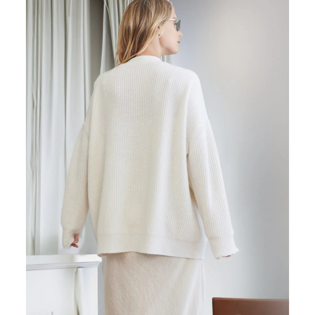 Long Cardigan with V-neck for Women
