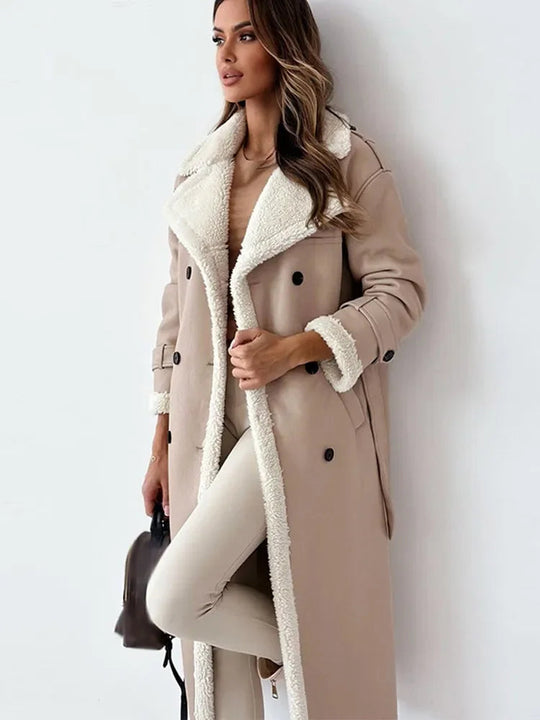 Long Coat with Tailored Fit for Women