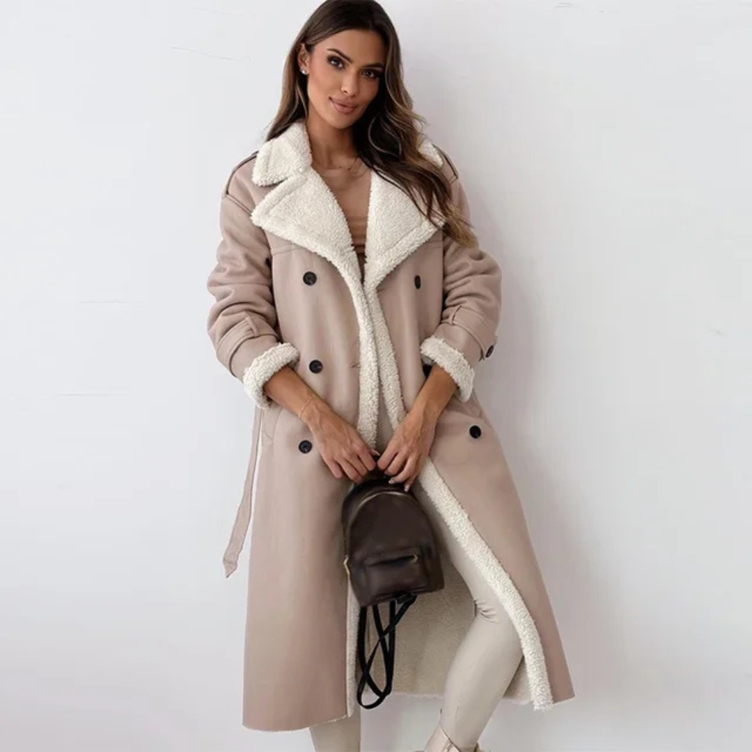Long Coat with Tailored Fit for Women
