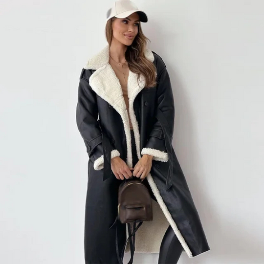 Long Coat with Tailored Fit for Women