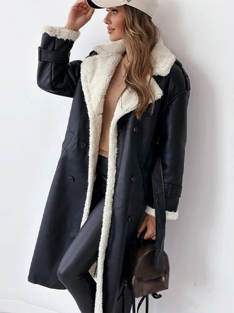 Long Coat with Tailored Fit for Women