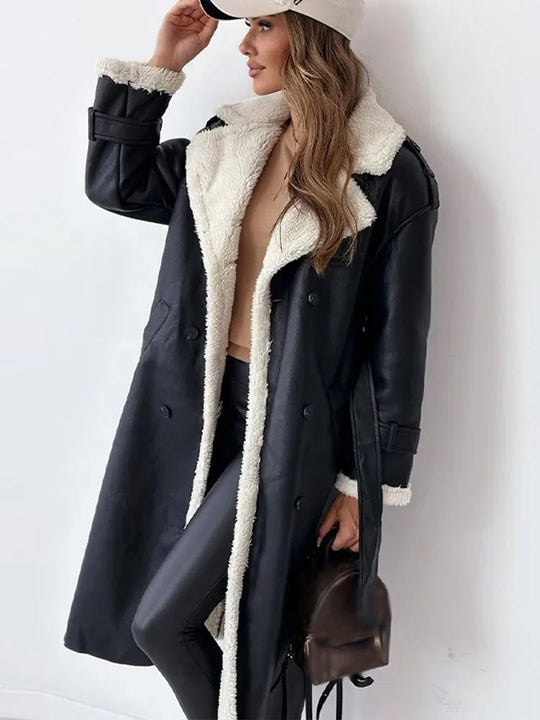 Long Coat with Tailored Fit for Women