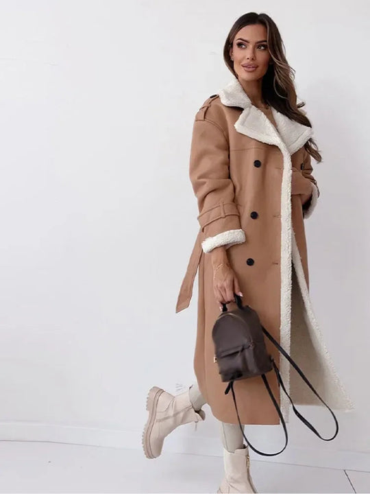 Long Coat with Tailored Fit for Women