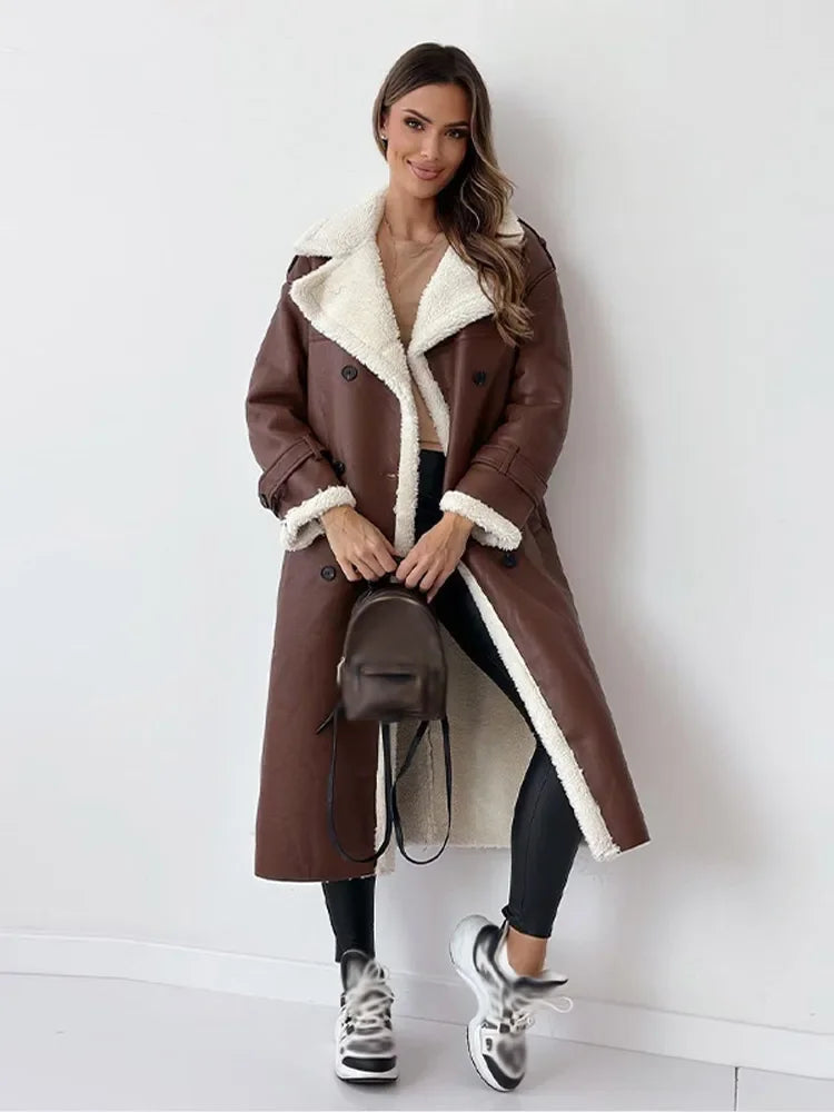 Long Coat with Tailored Fit for Women