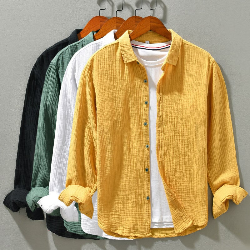 Loose Fit Long-Sleeve Shirt for Men