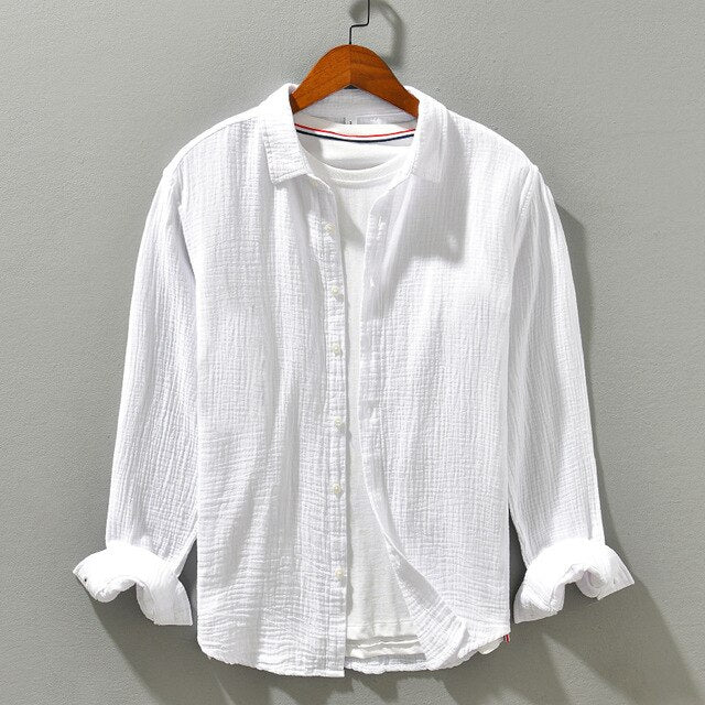 Loose Fit Long-Sleeve Shirt for Men