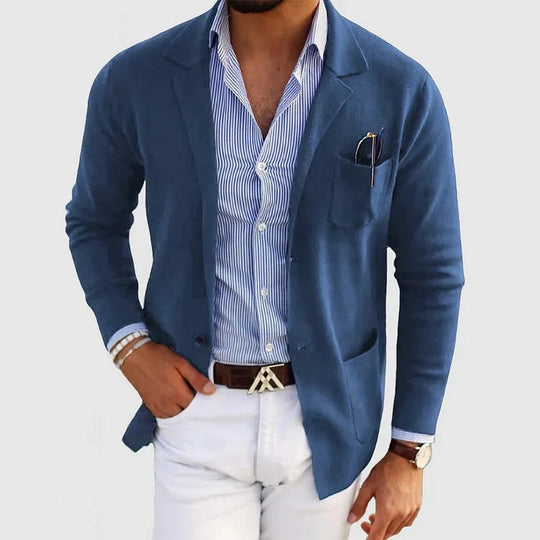 Men's Knitted Blazer Jacket for Men