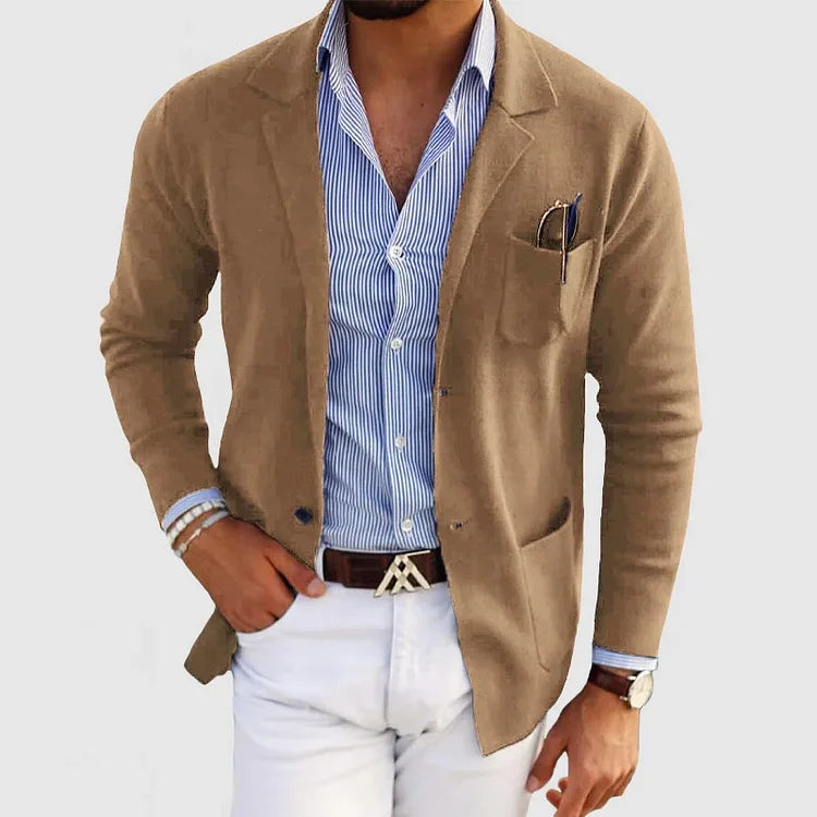 Men's Knitted Blazer Jacket for Men