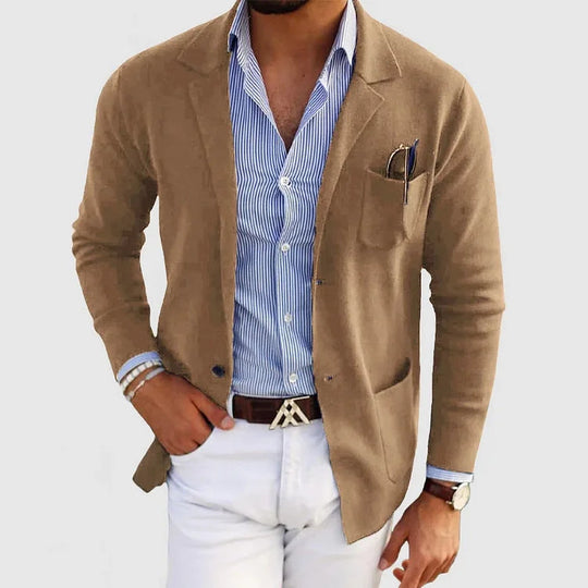 Men's Knitted Blazer Jacket for Men