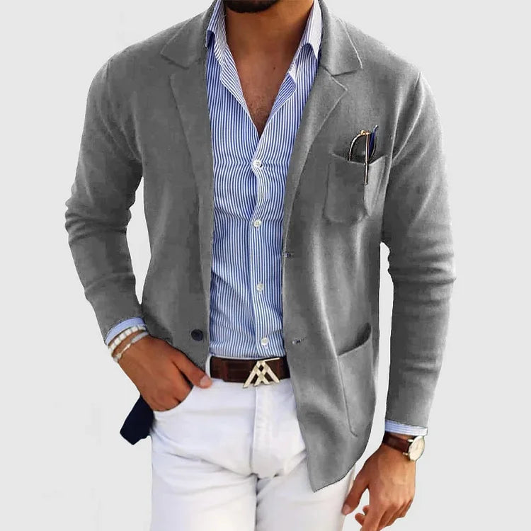 Men's Knitted Blazer Jacket for Men