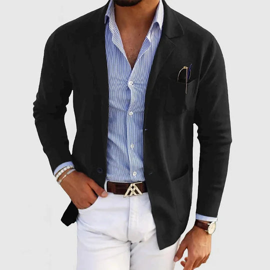 Men's Knitted Blazer Jacket for Men