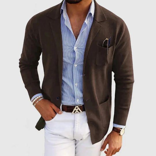 Men's Knitted Blazer Jacket for Men