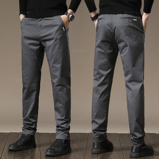 Men's Stretch Chino Pants for Business Casual