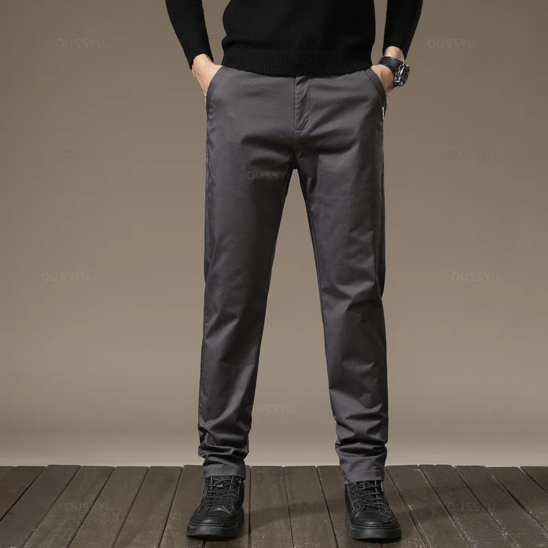 Men's Stretch Chino Pants for Business Casual