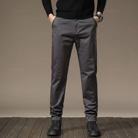 Men's Stretch Chino Pants for Business Casual