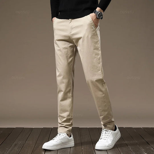 Men's Stretch Chino Pants for Business Casual