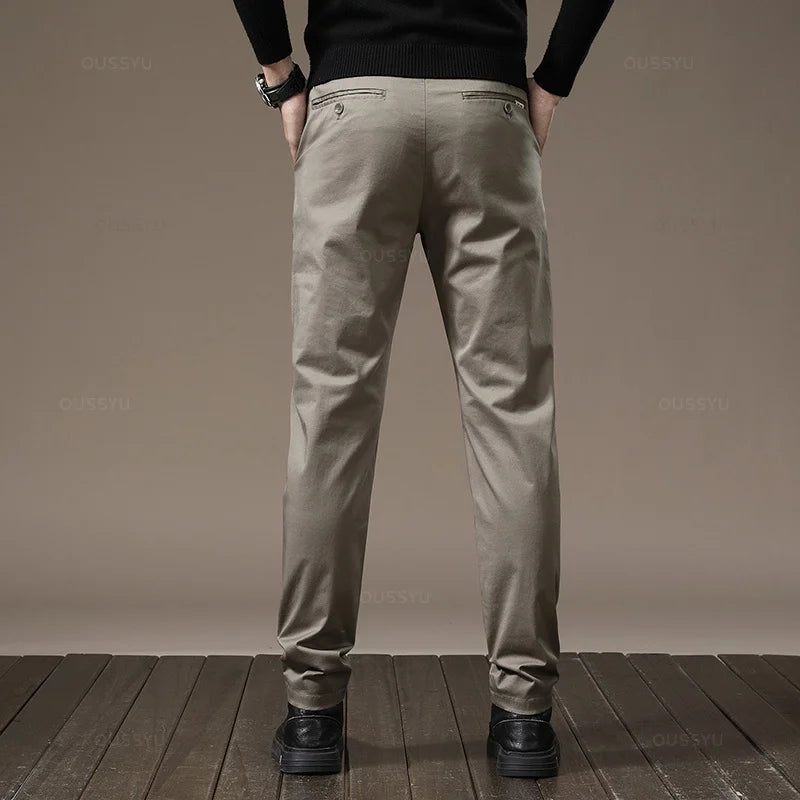 Men's Stretch Chino Pants for Business Casual