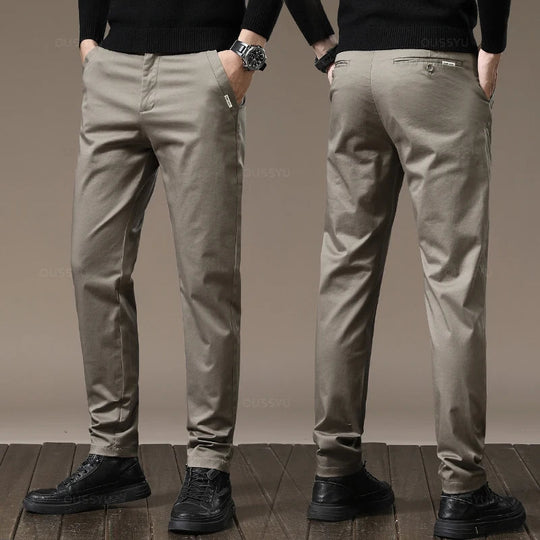 Men's Stretch Chino Pants for Business Casual