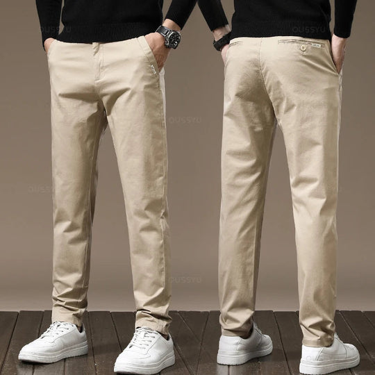 Men's Stretch Chino Pants for Business Casual