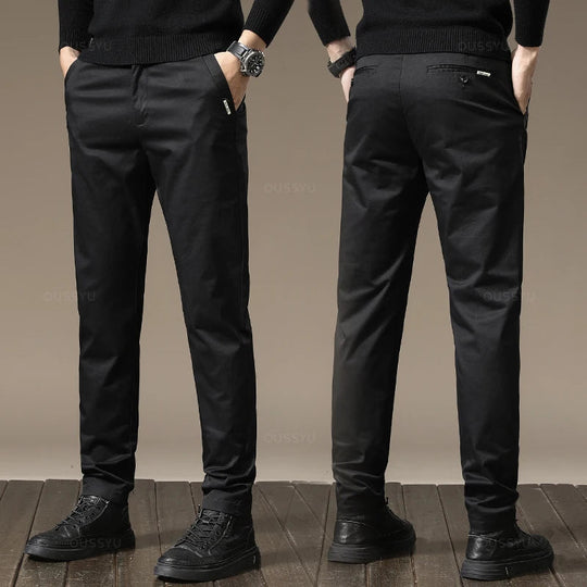 Men's Stretch Chino Pants for Business Casual