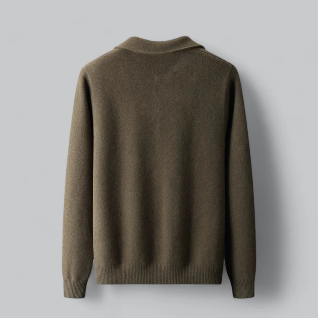 Men's Winter Cardigan with Button Down Closure for Men