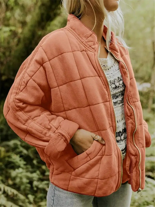 Oversized Down Blend Jacket with Hood for Women