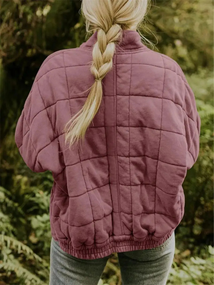 Oversized Down Blend Jacket with Hood for Women