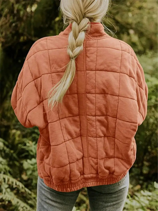 Oversized Down Blend Jacket with Hood for Women