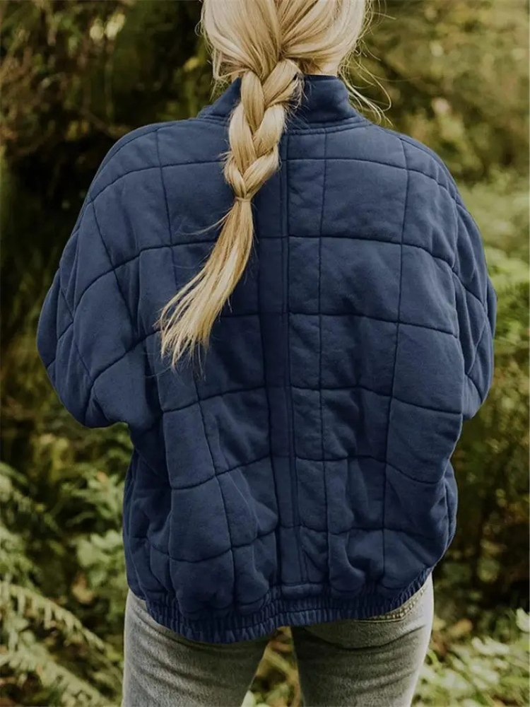 Oversized Down Blend Jacket with Hood for Women