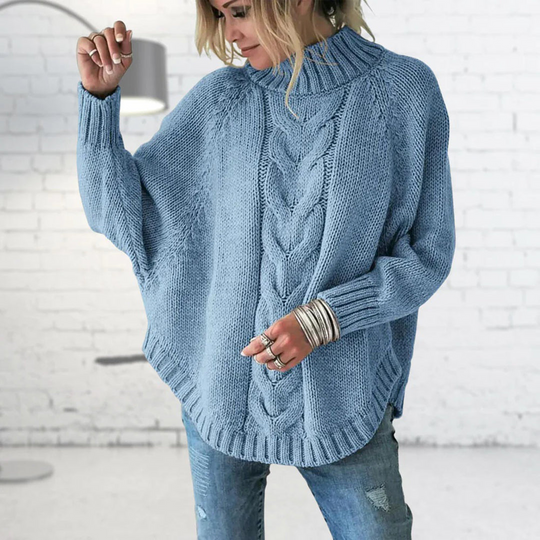 Oversized Turtleneck Sweater for Women