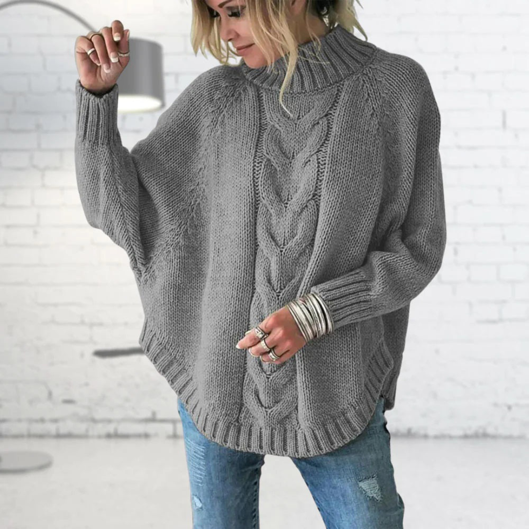Oversized Turtleneck Sweater for Women