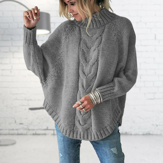 Oversized Turtleneck Sweater for Women