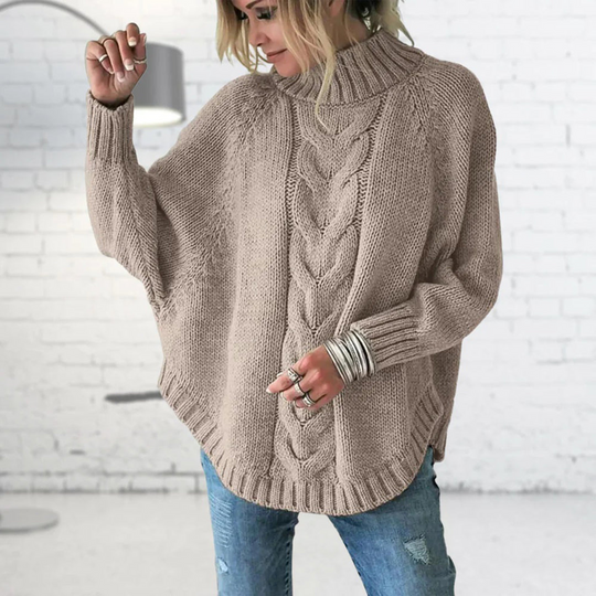 Oversized Turtleneck Sweater for Women