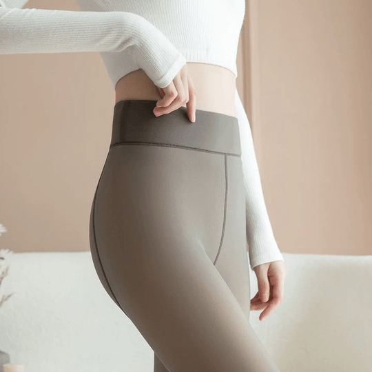 Lily Skinny Fit Warm Leggings | High Waist Seamed Leggings