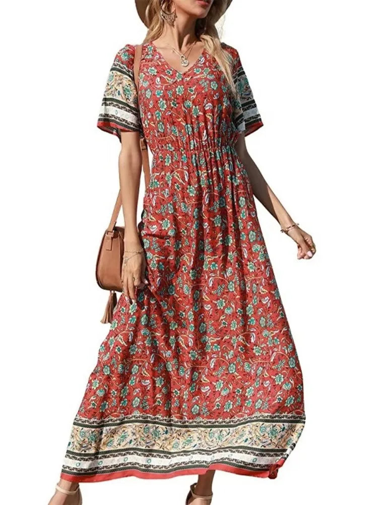 Daisy | Robe longue fleurie bohème