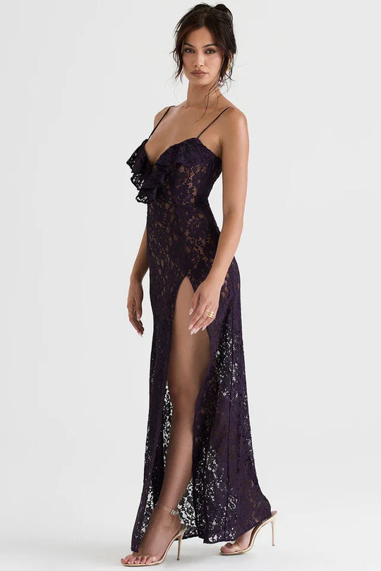 Adelinde | Robe longue en dentelle femme