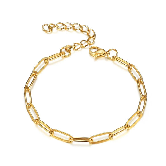 Magdalena | Bracelet Paperclip Doré