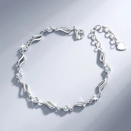 Calista | Bracelet cœur en argent 925