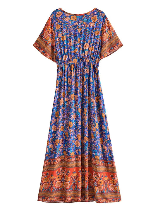 Daisy | Robe longue fleurie bohème