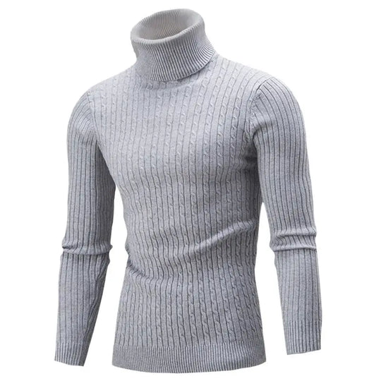 Percy | Pull Col Roulé Homme Slim Fit en Tricot