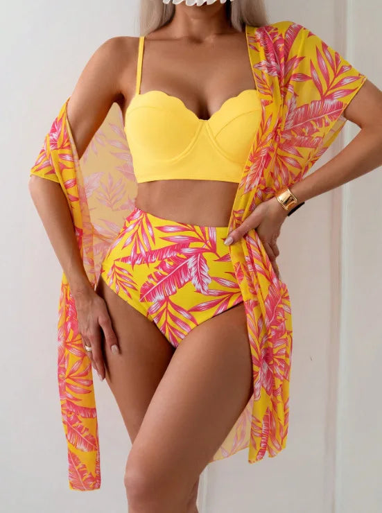Vionna | Ensemble bikini taille haute sexy