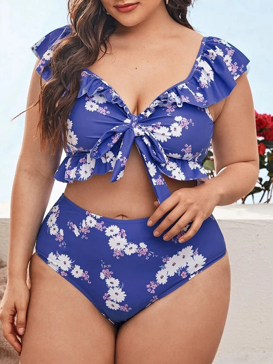 Tova | Bikini volant grande taille