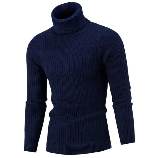 Percy | Pull Col Roulé Homme Slim Fit en Tricot