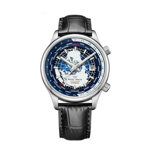 Jörg |  Montre automatique homme verre saphir monde