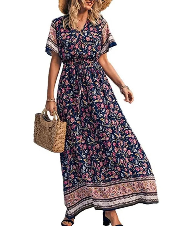 Daisy | Robe longue fleurie bohème