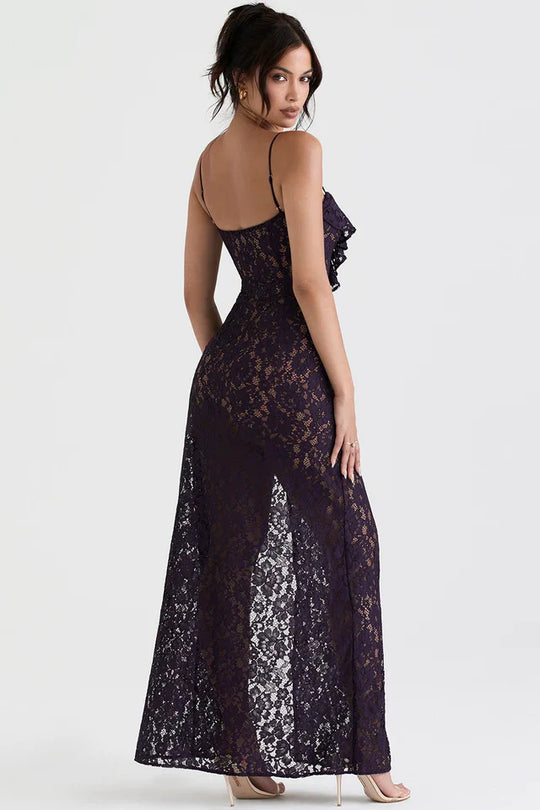 Adelinde | Robe longue en dentelle femme