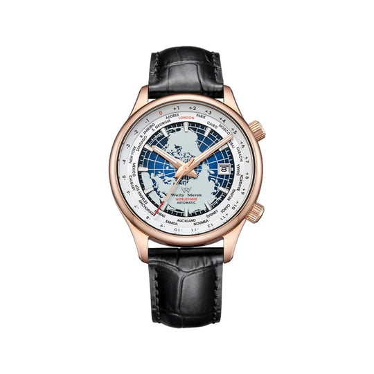 Jörg |  Montre automatique homme verre saphir monde
