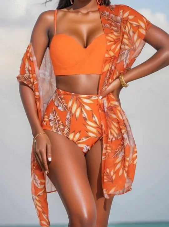 Vionna | Ensemble bikini taille haute sexy