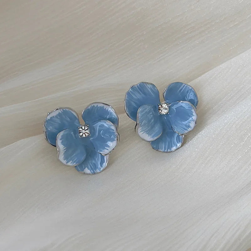 Maja | Boucles d'Oreilles Émail Fleuries